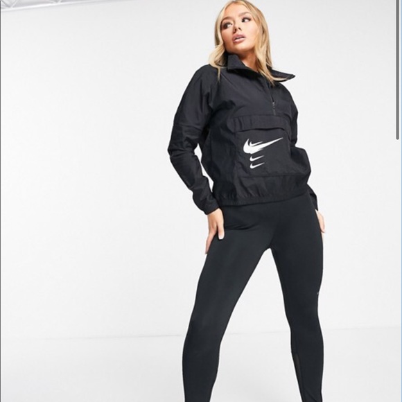 nike swoosh half zip jacket